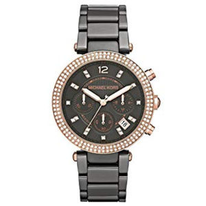MICHAEL KORS Women's Gunmetal Swarovski Watch